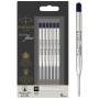 Parker recharges pour stylo bille - pointe moyenne - encre noire QUINKflow - lot de 6