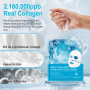 Collagen Deep Hydration Mask, Masque Collagene Visage Korean, Masque de nuit au Collagène pour les Rides et Ridules, Réduction d