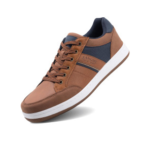 LANGDU Baskets Homme Chaussure Sneakers Marche Ville Casual Fitness Courtes Tennis Outdoor Business Chaussures Taille 41-46 EU