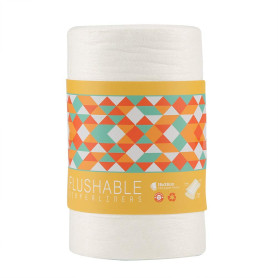 insert couche jetable,Doublures de Couches 100 Feuilles Non Parfumées en Bambou Naturel pièces/rouleau couches jetables pour béb
