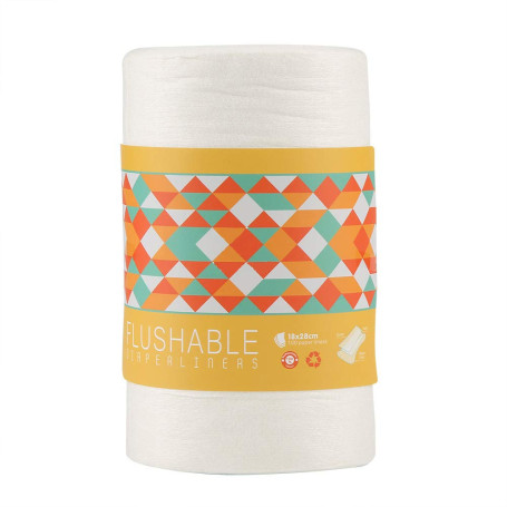 insert couche jetable,Doublures de Couches 100 Feuilles Non Parfumées en Bambou Naturel pièces/rouleau couches jetables pour béb