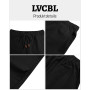 LVCBL Shorts et Bermudas Homme Short d'été léger en Lin pour Homme avec Poches M-3XL