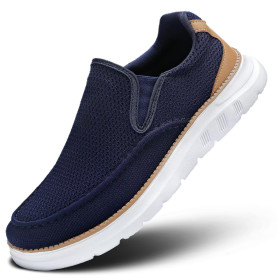 Chaussures de Bateau Homme, Baskets décontractées, Chaussures à Enfiler pour Marcher, Chaussures de Ville, Baskets Mesh pour Hom