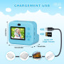 Appareil Photo Enfant, Appareil Photo Instantané 2.4" Écran avec Papier d'impression et Carte 32GB, Mode Video et Selfie, Jouet 