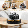 Ygvqn Photographie électrique présentoir Rotatif, Affichage de Carrousel électrique, 23 cm 10 kg de Charge, 360 degrés Table tou
