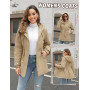 Nadeer Manteau Femme Hiver Polaire Chaud Veste Parka Manteau à Capuche Manches Longues Blouson Zippé Outercoat avec Poches