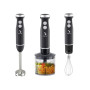 BEPER P102FRU151 Mixeur plongeant 4 en 1, mixeur multifonction avec hachoir de 500 ml, fouets, verre de 700 ml, 4 lames en acier