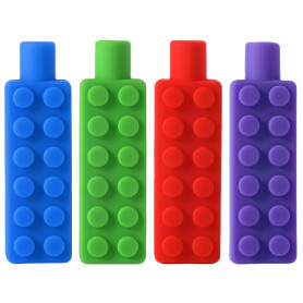 Kryzulax Lot de 4 Embouts de Crayon À Mâcher,Crayon à Mâcher Silicone,Crayons Mâcher Sensoriels,Jouet sensoriel à mâcher pour la