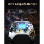 EasySMX Manettes PC Switch Téléphone Portable Sans Fil RGB Rétroéclairée, X15 Manette Switch Sans Fil Rechargeable Bluetooth, Ma