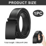 Ruvan Ceinture Homme, Ceinture Automatique En Cuir Pour Homme, Ceinture Ajustable À Boucle Automatique Pour Hommes, Largeur 35mm