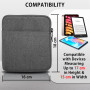 MyGadget Pochette Nylon pour Tablette jusqu'à 7 Pouces - Protection pour 17 x 14,5 cm - ex. Kindle Oasis 9e & 10e Génération - G