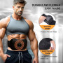 Electrostimulateur Musculaire 2025, 12 Modes 20 Niveaux pour Stimulateur Musculaire Femme Homme Entraînement Abdominal Rechargea