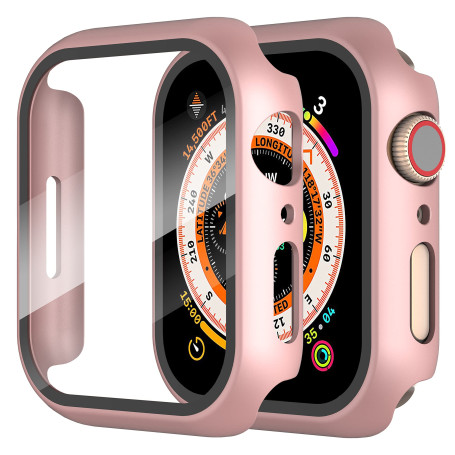Diruite 2 Pièces Coque pour Apple Watch SE 3/2/1 /Series 6 5 4 40mm Protection Écran Dur PC Matériel Ultra Mince Verre Trempé Éc