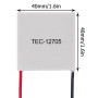 Module Thermoélectrique Peltier, TEC1–12705 Peltier Plaque Module, Module de Refroidisseur, 40X40MM Plaque de Réfrigération Pelt