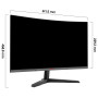 KOORUI 27'' Ecran PC Gamer 180hz Incurvé 1500R, Moniteur PC Dalle VA, Résolution FHD (1080P), DCI-P3 90%, Inclinaison réglable, 