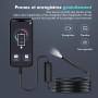 Lovcoyo Endoscopique Caméra d'inspection de Serpent 1920P, 3 en 1 USB Camera Endoscopique, Endoscopique Type C de portée avec 8 