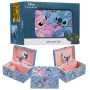 Disney Stitch Boîte à Bijoux Musicale pour Fille, Boite Souvenir à Remontoir Personnage Tournant, Rangement Bague, Déco Chambre,