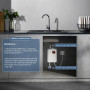 Chauffe-eau électrique instantané 3500 W 220 V avec affichage de la température LCD, 20 à 50 °C, étanche IPX4 pour douche, salle
