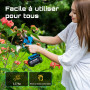 SEESII Secateur Electrique Sans Fil 40 mm –Secateur Electrique avec 2*Batteries 4000mAh, Lame SK5, Moteur Sans Balais, Écran LCD