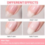 INTOBAS Kit Gel de Construction Ongle 15ml, Builder Gel pour Ongle Avec 100Pcs Chablon Ongles pour Extensions, Gummy Base Pose A