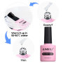 AIMEILI 5 en 1 Builder Base Gel, Gel de Construction Clair Pour Pointes Ongles Faux Ongles Extension, Base Coat, Renforcement et