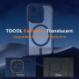 TOCOL Coque Magnétique pour iPhone 14 Pro 6,1 Pouces, Compatible avec MagSafe, Protection de l'objectif améliorée, Coque Mat Tra