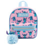 Disney Sac de point Mini sac à dos avec point de porte-clés | Sac à dos pour petits enfants | Sac de fille | Rose taille unique