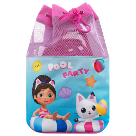 DREAMWORKS GABBY'S DOLLHOUSE Sac a Dos | Sac Piscine Enfant | Sac de Natation | Rose