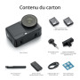 DJI Bundle Optimisé Osmo Action 6, caméra d’Action avec capteur carré 1/1,1″, Ouverture Variable, autonomie de la Batterie prolo
