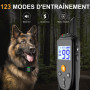 IHPUKIDI Collier de Dressage pour Chien avec Télécommande, 3 Modes (Bip, Vibration, Choc), Portée 1000m, Étanche IP67, Réglable 