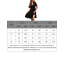 JENJON Femme Robe de Eté Col en V Elégant Pois Volants Taille Haute Manches Courtes/Longues Décontractée A-Ligne Mini Robes