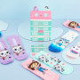 Gabby's Dollhouse Chaussettes Fille, Lot de 5 Chaussettes Chaudes Colorées avec Personnages Amusants pour École, Loisirs (23/25 
