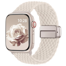 Bracelets Tressé Compatible avec Bracelet Apple Watch 38mm 40mm 41mm 42mm 44mm 45mm 46mm 49mm Femme Homme,Fermoir Magnétique Ela