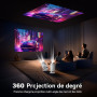 TEKXDD Vidéoprojecteur Portable WiFi/Bluetooth, Projecteur 4K Compatible 1080P Natif 180° Rotation Keystone Auto pour Home Ciném