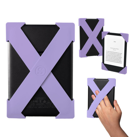 Strapsicle Sangle Main pour Kindles & Kobos – Convient Kindle Basic Gen 11 & 12, Kobo Nia – Lot de 2 Prise Légère – Petit – Lila