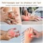 Prisag Masseur Électrique pour les Mains, Chauffage et Fonction de Pression Airbag, 3 Modes, 5 Intensités, Cadeau pour les Homme