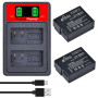 Pickle Power DMW-BLC12 Lot de 2 Batteries et Double Chargeur LED pour Appareil Photo Panasonic Lumix DMC-GH2 G5 G6 G7 GX8 G85 DM