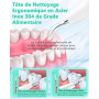 kit Detartrage dents | Brosse à dents | accessoires pour hydropulseurs et irrigateurs - dentaire nettoyage à3 vitesse Idéal pour