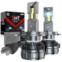 Tongruiting Ampoules H4 LED 130W 32000LM, 6000K Blanche Phare pour Voiture, 1:1 Lampes de Phares Remplacement pour Kit de Conver