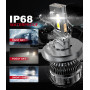 Tongruiting Ampoules H4 LED 130W 32000LM, 6000K Blanche Phare pour Voiture, 1:1 Lampes de Phares Remplacement pour Kit de Conver
