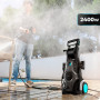 Cecotec Nettoyeur Haute Pression HydroBoost 2400 AdvanceClean, 2400 W, Moteur Brushless, Maison, Jardin/voiture, Débit 480 l/h, 