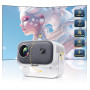 Videoprojecteur【Auto Keystone /360° Rotating/Remote Focus】 25000Lux 1080P Mini Projecteur WIFI6 Bluebooth Projecteur Video 70% Z