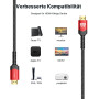 JSAUX Lot de 2 câbles HDMI 8 K 3 m | 4K & 8K HDMI 2.1 48 Gbps High Speed HDMI | 4K @ 120Hz 144Hz, 8K@60Hz, HDCP 2.2 & 2.3, HDR 1