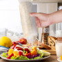 Nadisean 4 Pcs Bouteille Sauce 1000ml, 32oz Flacon Sauce, Plastique Squeeze Bottle, Réutilisable Bouteille à Sauce avec 1 Brosse