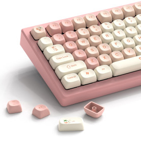 LQXQ PBT Keycaps 60%, MOA 143 Keys Dye-Sublimation, Custom Keycaps Set ASIN/ISO UK pour 61/64/68/84/87/100/104/108 Cherry MX Mec