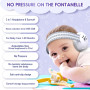 SOGUDE Casque Bébé Anti-Bruit 2 en 1, Bébés et Tout-Petits jusqu'à 60 Mois, Certifié CE, Confortable et Réglable, Blanc