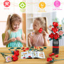 Ensemble de Blocs de Construction de Bouquet de Fleurs pour Enfants, Maison ou Bureau Décoration Artificielle de Roses, Cadeau p