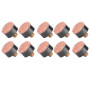 Bouts de Queue de Billard, Pièces de Rechange de Bout de Poteau de Queue de Billard de Billard 10pcs 10mm 11mm 12mm 13mm[10mm]