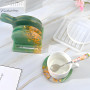 5 moules de dessous de verre en résine, sous-Verres Ronds et Carrés, Moules Pour Table DéCoration Coaster Tapis De Bol, pour Mak