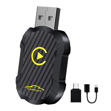 Carplay adaptateur sans fil, Mise à Niveau 2025 USB carplay , convertir carplay filaire en carplay sans fil, adaptateur sans fil